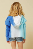 Kids Girl Camouflage Tie-dye Gradient Print T-shirt