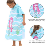 Kids Quick Drying Bathrobe Printing Absorbent Towel Pajamas