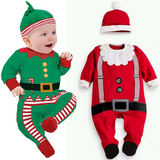 Baby Warm Fashion Cute Christmas Romper Jumpsuits 2 Pcs