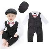Climb Gentleman Bow Baby Formal 3 Pcs Sets Suits
