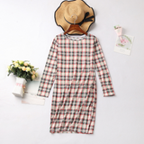 Family Matching Plaid Mother Daughter Dresses Parent-child Christmas Dresses