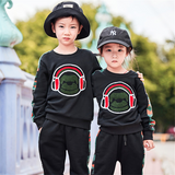 Baby Kid Boy Casual Black Set 2 Pcs Suits