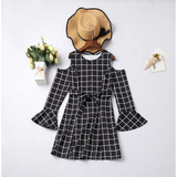 Family Matching Parent-Child Outfit Fashion Plaid Christmas Dress