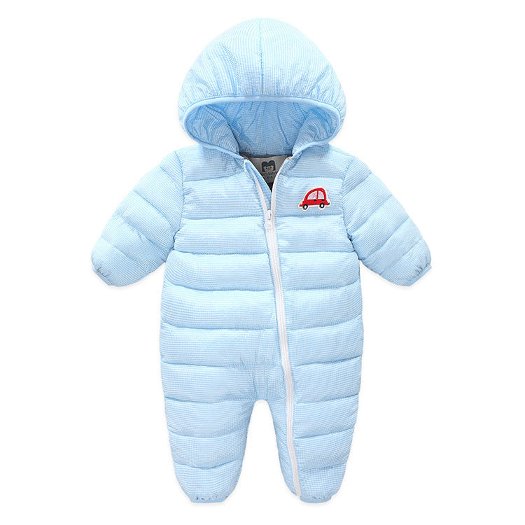 Newborn Baby Winter Jumpsuit Overalls Warm Romper