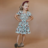 Family Matching Parent-child Flower Print Swing Dress