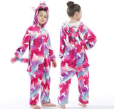 Kid Girl Bright Purple Star River Tianma Star Sky Fox Cartoon Animal Pajama