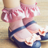 Baby Girl Bow Decor Silk Design Socks 5 Colors