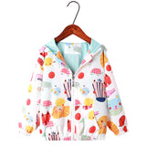 Kid Baby Girl Trench Korean AutumnPrint Cartoon Unicorn Coat