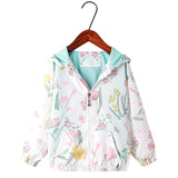 Kid Baby Girl Trench Korean AutumnPrint Cartoon Unicorn Coat