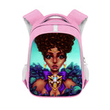 Girls Pink Polyester Schoolbag Fashionable Bags Backpack
