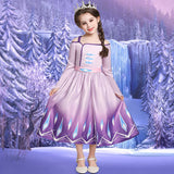 Kid Girl Frozen Elsa Strapless Summer Phoenix Princess Dress
