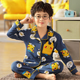 Kid Boy Home Suit Pure Cotton Long Sleeve Spring Pajamas