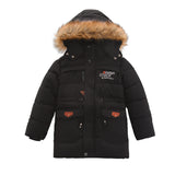 Kid Boys Padded Padded Down Cotton Velvet Warm Winter Coats