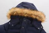 Kid Boys Padded Padded Down Cotton Velvet Warm Winter Coats