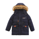 Kid Boys Padded Padded Down Cotton Velvet Warm Winter Coats