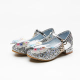 Girls Sequins Show Crystal High-heeled Shoes