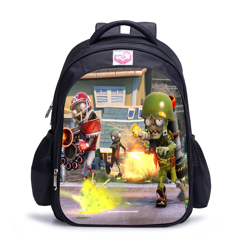 Primary Secondary School Students Cartoon Plants Vs. Zombies School Bags Backpack