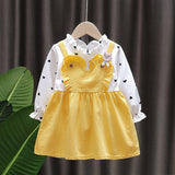 Baby Girl Autumn Little Child Cotton Long Sleeves Dresses