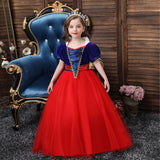 Kid Girl Princess Short Sleeve Fairy Tale  Pompous Stage Dresses