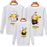 Family Matching Pikachu Cute Spring Pullover Hoodie