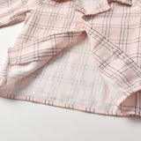 Kid Baby Boy Leisure Suit Check Pajamas Comfortable 2 Pcs Sets