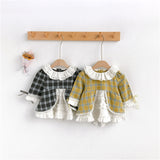 Girl Lolita Skirt Autumn Dress Court Wind Dress 3M-3Y