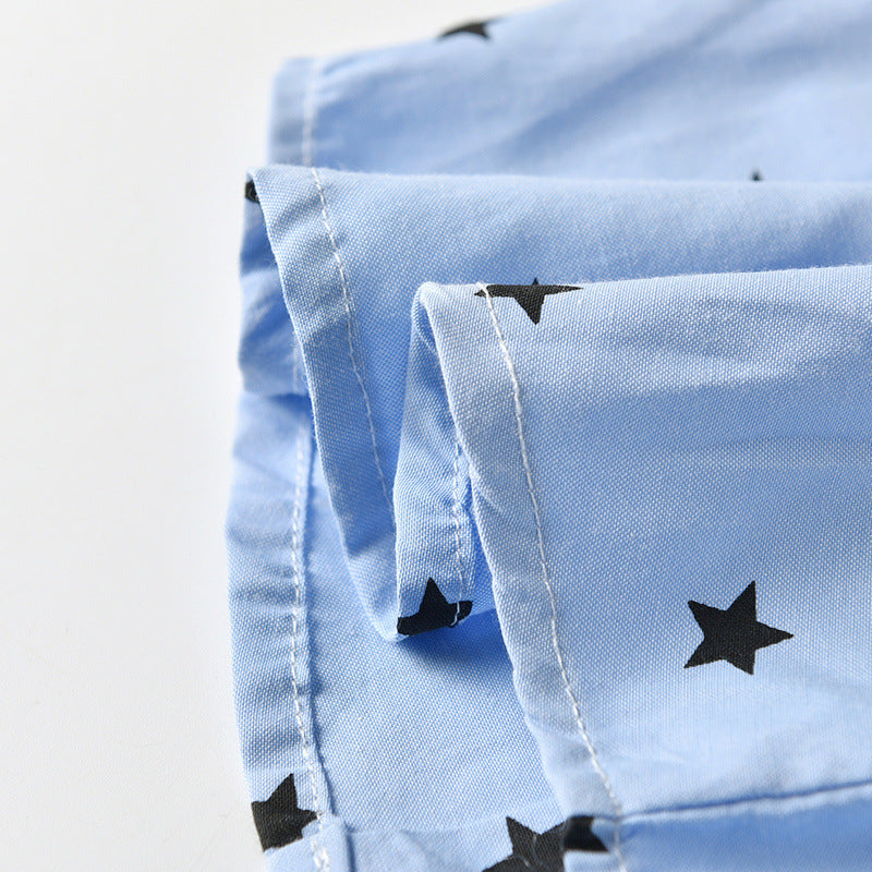 Star Print Long-sleeved Baby Boy Set 2 Pcs Suits