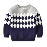 Kid Baby Boy Trendy Double Thickened Base Sweater