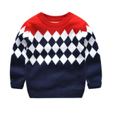 Kid Baby Boy Trendy Double Thickened Base Sweater