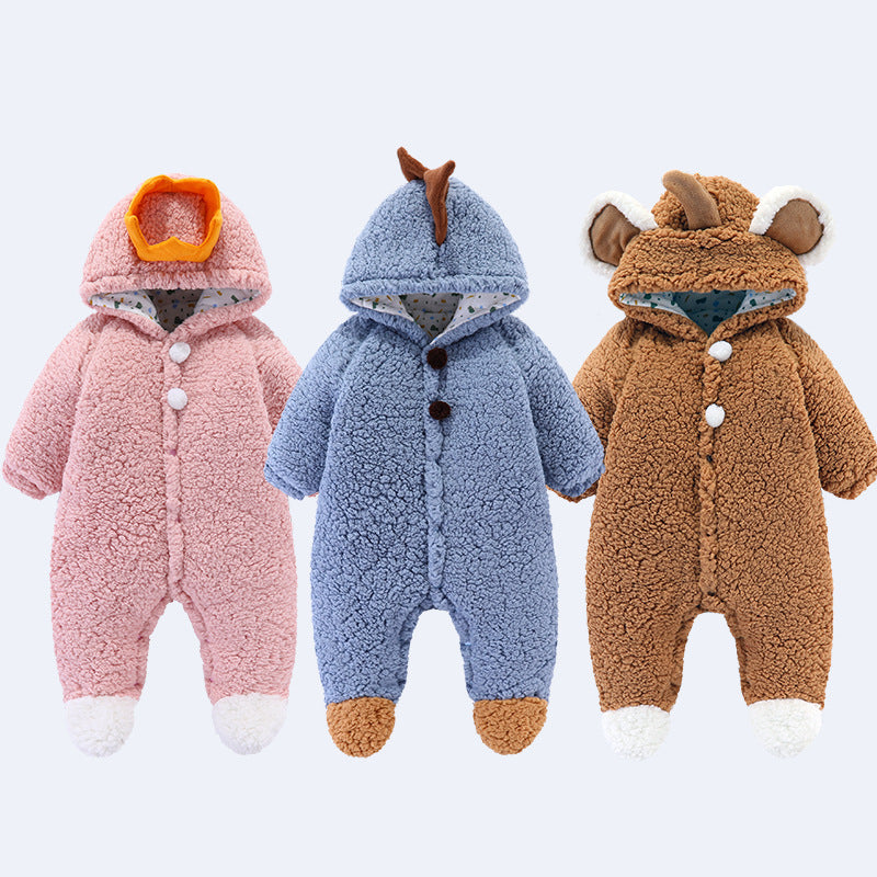 Baby Cute Fashion Colorful One-piece Warm Winter Romper