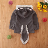 6M-4Y Baby Boy Girl Plus Velvet Cute Fox Pullover Plush Coats Top