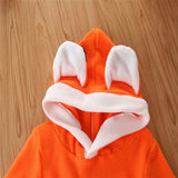 6M-4Y Baby Boy Girl Plus Velvet Cute Fox Pullover Plush Coats Top