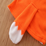 6M-4Y Baby Boy Girl Plus Velvet Cute Fox Pullover Plush Coats Top