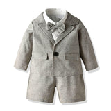 Kid Baby Boy Strap Shorts 3 Pcs Set Suits