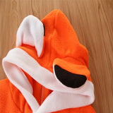 6M-4Y Baby Boy Girl Plus Velvet Cute Fox Pullover Plush Coats Top