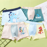 Kid Boys Cartoon Underwear Cotton Teens Briefs Soft Shorts 4 Pcs/Lots