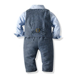 Baby Boy Long-sleeved Set 3 Pcs Formal Set