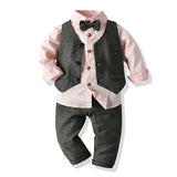 Baby Boy Long-sleeved Set 3 Pcs Formal Set