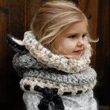 Kids Girls Scarf Sets Winter Fox Ears Handmade Beanie Hat 1~10 Years