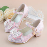 Girl Princes Party And Wedding Flower  Leather Shoes Fashion High Heel Shoe
