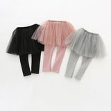 Baby Girls Skirts Legging Tutu Layer Skinny Spring Autumn Pants 1-6 Years
