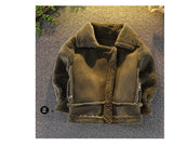 Kids Winter Jackets Thickening Warm Cashmere Fake Fur Coat for Boys Girls