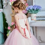 Teenager Girls Birthday Princess Dress Vintage Appliques Flower Ball Gown - honeylives