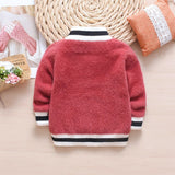 Kids Girl Autumn Winter Knit Sweater Hooded Velvet Cartoon Sweater