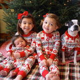 Family Matching Christmas Pajamas Mommy Daughter Clothes Set Family Look Outfits