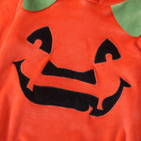 Kids Halloween Costume Pumpkin Funny Long-sleeved One-piece Romper