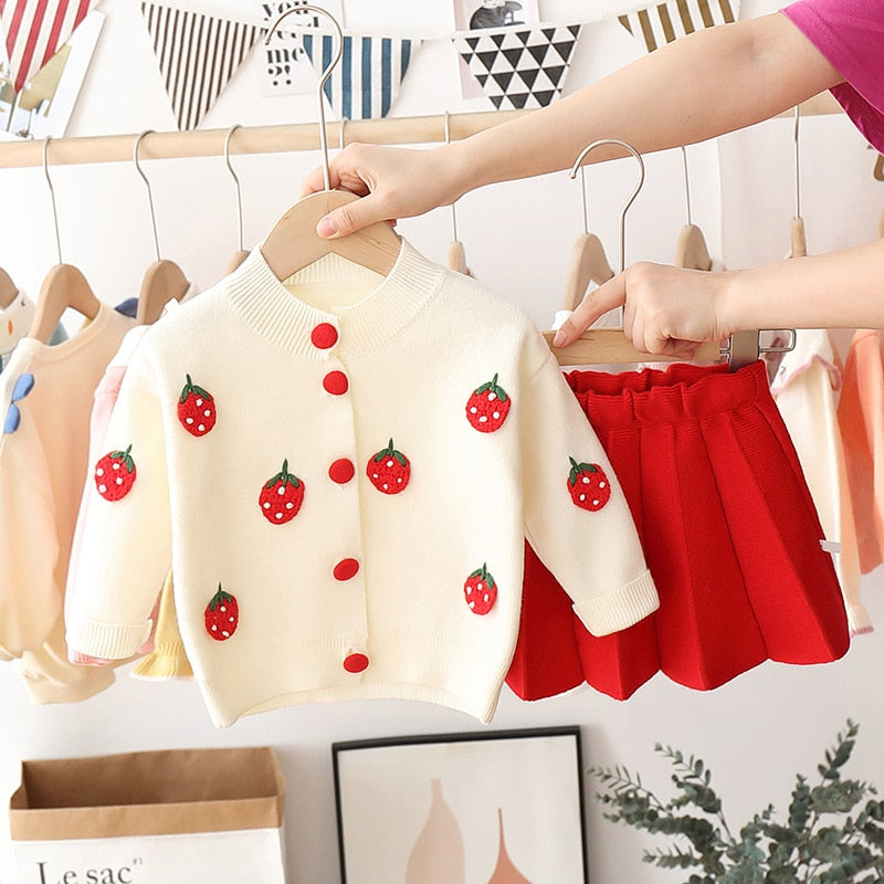 Toddler Baby Girls Set Tops+Skirt  2 PcsTracksuit 2-6 Years