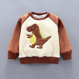 Baby Clothing Sets Casual Winter Cartoon Thick Warm 3Pcs Outfits