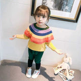 Baby Girls Winter Sweater Pullover Knitted Solid Top Sweaters