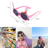 Kid Unisex Cartoon Fruit Flower Carrot Rabbit Ear Sunglasses Goggles